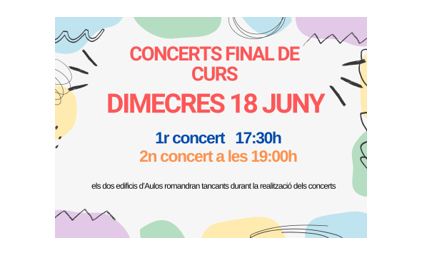 CONCERTS FINAL DE CURS