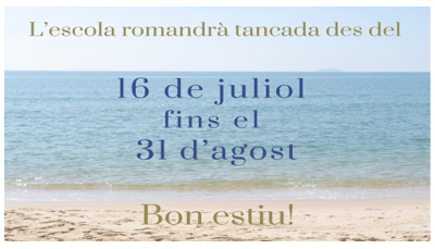 Bon estiu  a tothom!