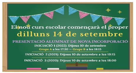 INICI DEL CURS 2026-2027