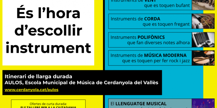 Ja es hora d'escollir instrument