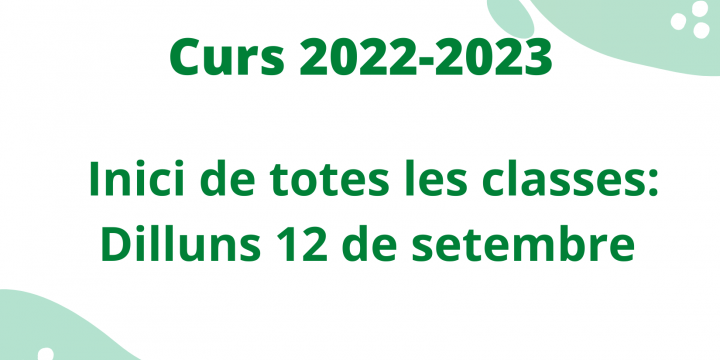 Inici curs 2022-2023