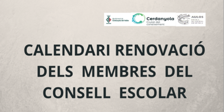 RENOVACIÓ CONSELL ESCOLAR