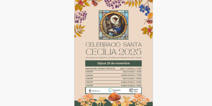 DIJOUS 20 CELEBRACIÓ DE LA DIADA DE SANTA CECÍLIA