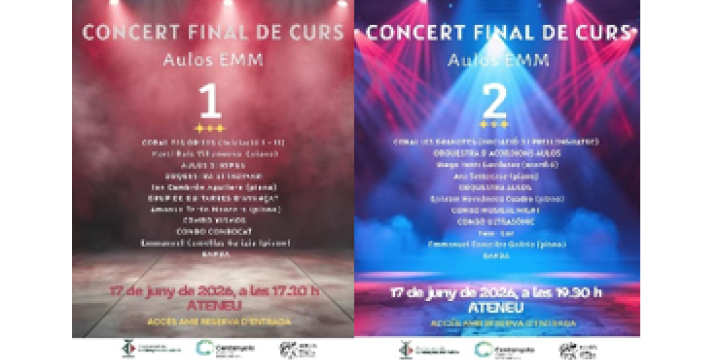 CONCERTS FINAL DE CURS - JUNY 2026