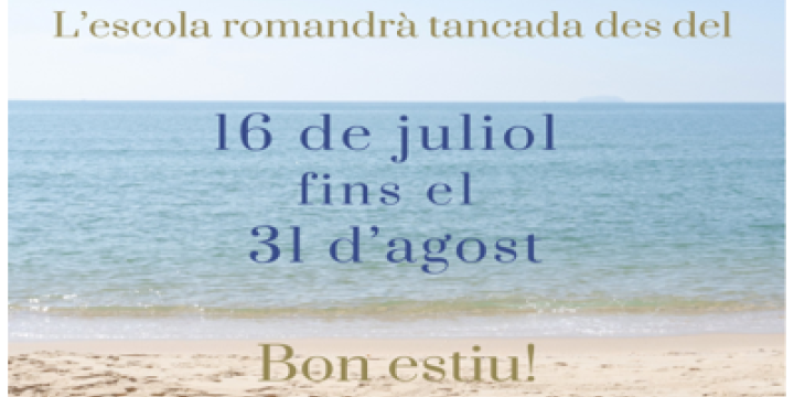 Bon estiu  a tothom!